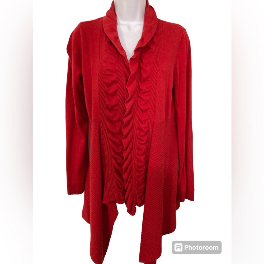 Inc concepts Ruffled Cardigan Size Large